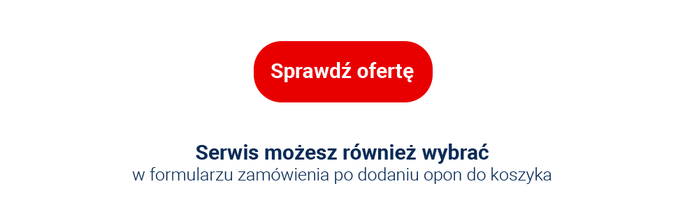 Serwis możesz wybrać w koszyku